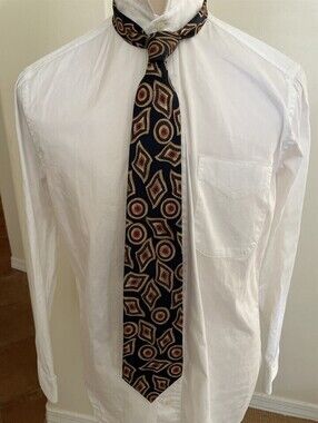 Pierre Balmain Tie Blue Gray Red Beige Silk Necktie One Size